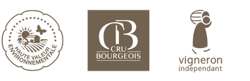 Labels "Haute Valeur Environnementale", "Cru Bourgeois" et "Vigneron indépendant"
